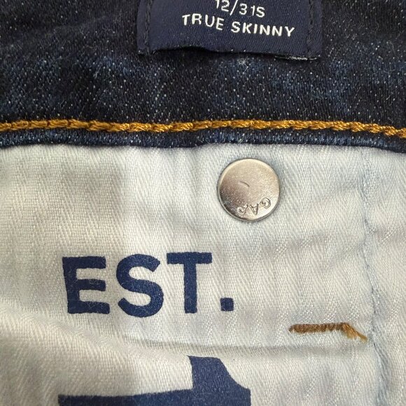 GAP High Waist Skinny Stretch Denim Ankle Jeans Sz 12 EUC - Picture 5 of 7